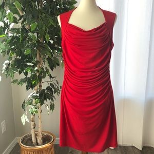 Spense 12 Red Cocktail Holiday Party Bodycon Dress